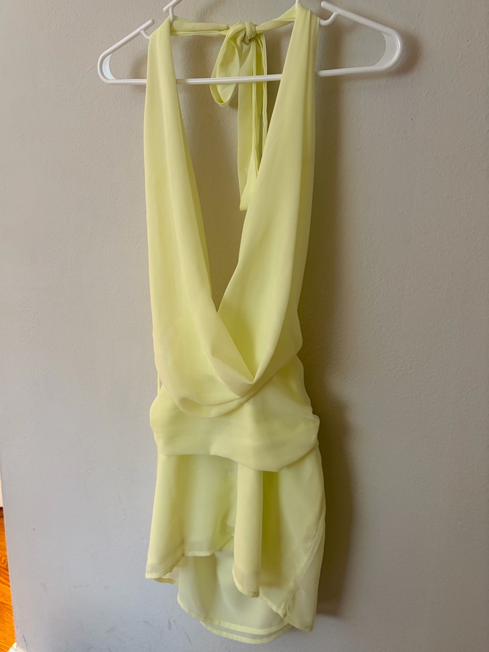 Peppermayo Yellow Tie-Back Halter Dress - Picture 2 of 6
